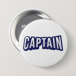 Captain 7.5 Cm Round Badge
