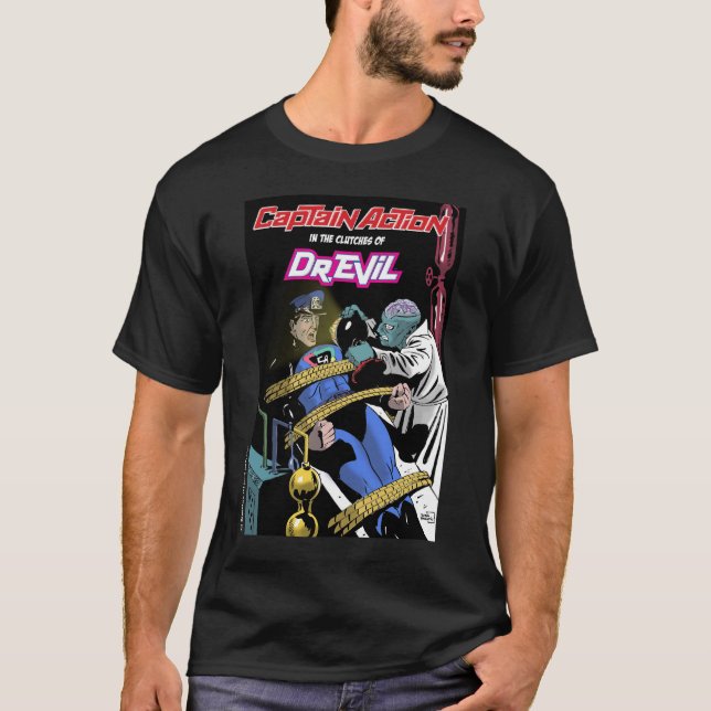 Captain Action Good Vs Dr. Evil Tee (Front)