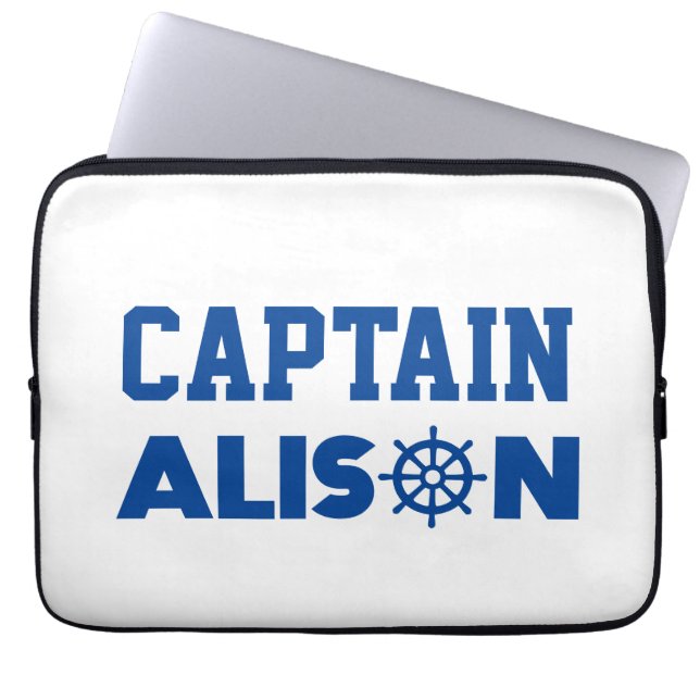Captain Alison Laptop Sleeve (Front)