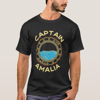 Captain Amalia First Name Personalised Nickname Cu T-Shirt