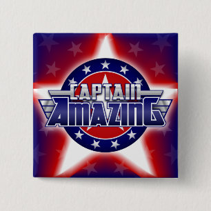 Captain Amazing Button