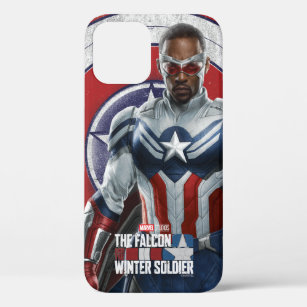 Captain America Holding Shield With Wings Down iPhone 12 Case