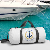 Captain Anchor Boat Name Gold Laurel Star Gym