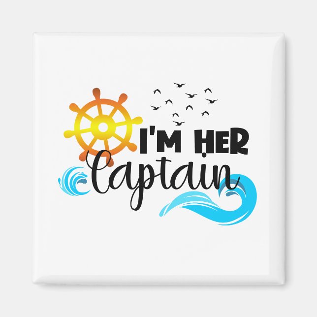 Captain Anchor Couple Cruise Valentine's Day    Magnet (Front)