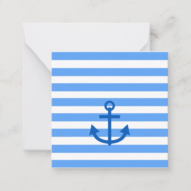 Captain, Anchor & Stripes  Card (Front)
