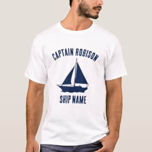 Captain and ship name T-Shirt