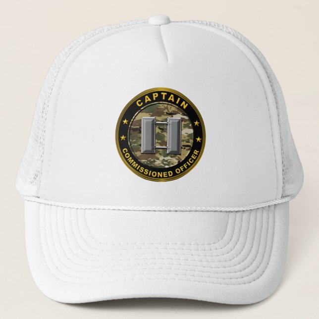 Captain Army  Trucker Hat (Front)