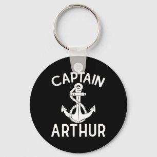 Captain Arthur Boating Anchor Boat Ship Yacht Key Ring