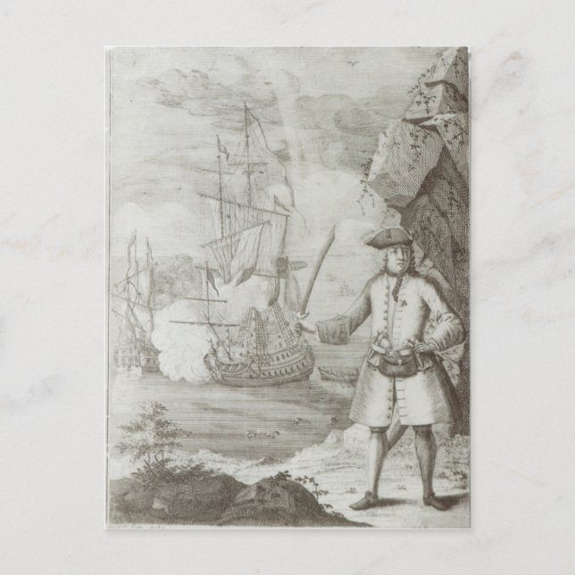 Captain Avery capturing Postcard (Front)