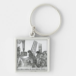 Captain Avery receiving three chests of Treasure Key Ring