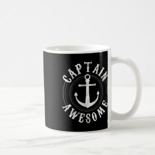 Captain Awesome - Boating Sailing Anchor Nautical Coffee Mug