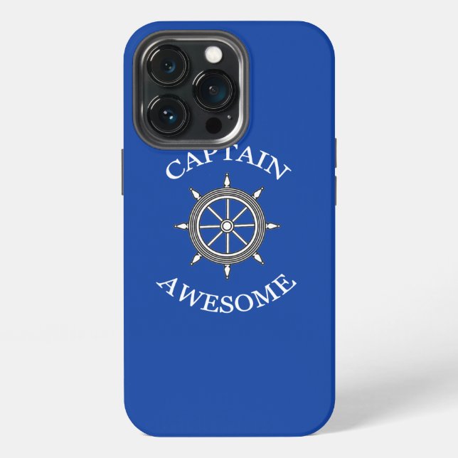 "Captain Awesome"  iPhone Case (Back)