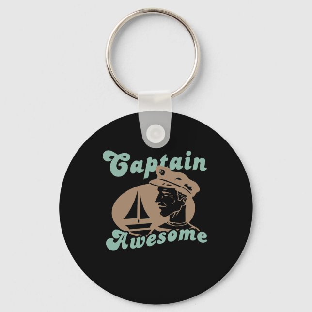 Captain Awesome Key Ring (Front)