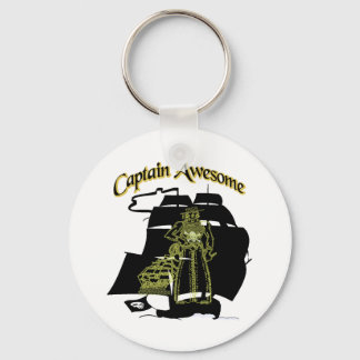 Captain Awesome Key Ring