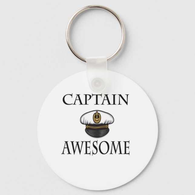 Captain Awesome Key Ring (Front)