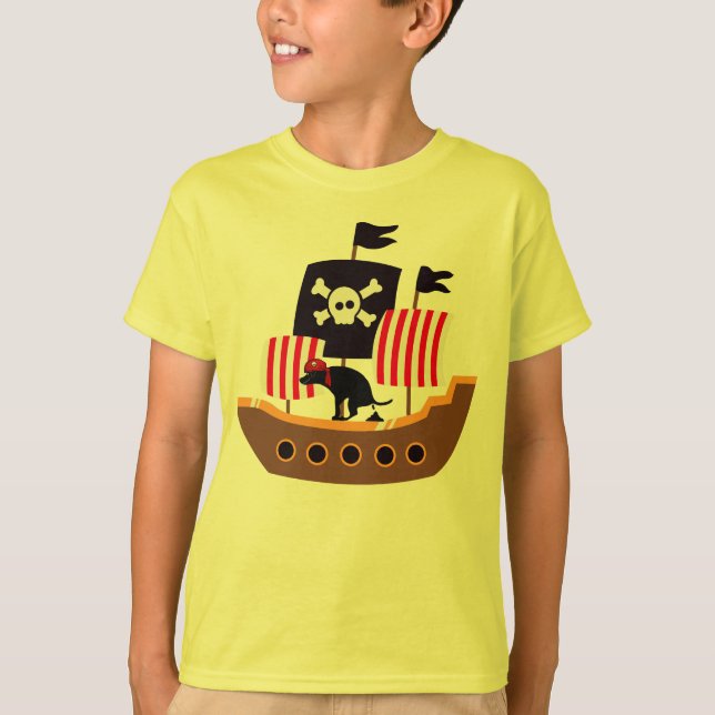 Captain Barkbeard Sets Sail! T-Shirt (Front)