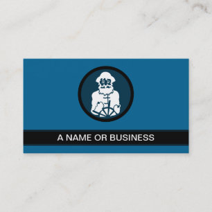 captain blue bubble business card