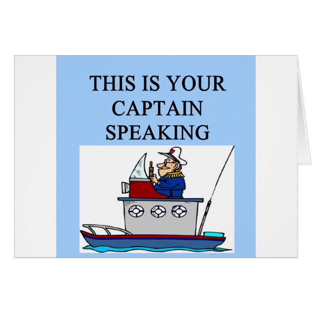 captain boating sailing joke (Front Horizontal)
