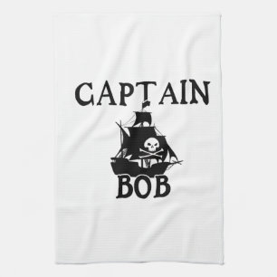 Captain Bob (Pirate Ship) Tea Towel