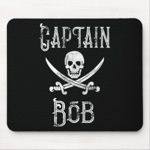 Captain Bob - Vintage Personalised Pirate Boating Mouse Pad
