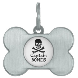Captain Bones Pet Tag