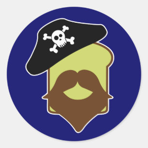 Captain Breadbeard Classic Round Sticker