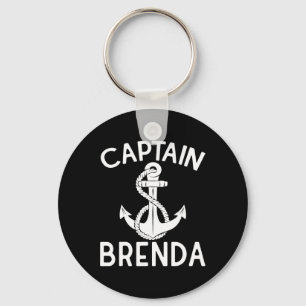 Captain Brenda Anchor Yacht Boat Ship Boating Key Ring