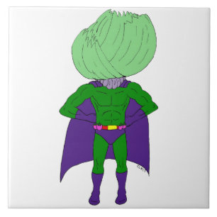 Captain Cabbage Ceramic Tile