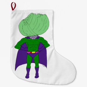Captain Cabbage  Large Christmas Stocking