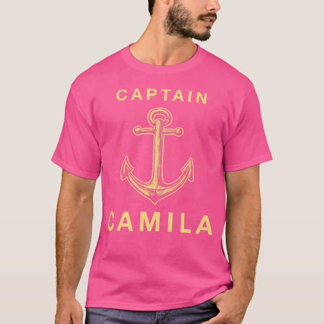 Captain Camila Funny Seaman Humour Yachtsman First T-Shirt (Front)