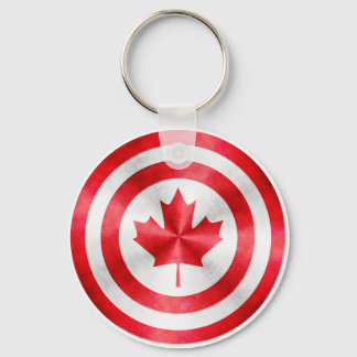 Captain Canada Hero Shield Key Ring