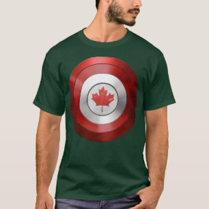 CAPTAIN CANADA inspired Canadian shield T-Shirt