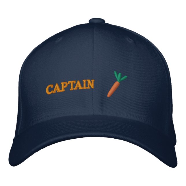 Captain Carrot Embroidered Hat (Front)