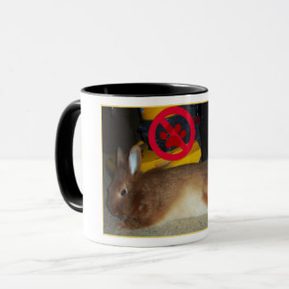 Captain Carrots Bunny Rabbit No Vacuums Mug