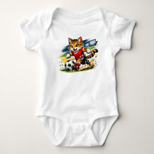 Captain Cat: The Soccer Sprint Baby Bodysuit