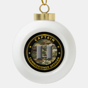 Captain  ceramic ball christmas ornament