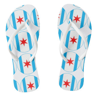 Captain Chicago Shield Flip Flops