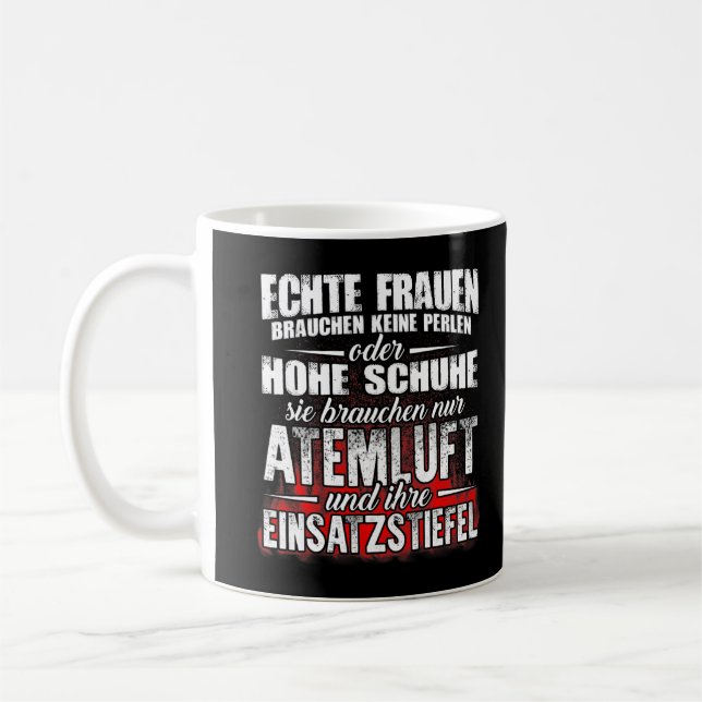 Captain Chief Lieutenant Driver firefighter appera Coffee Mug (Left)