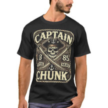 Captain Chunk Pirate Skull Vintage Design