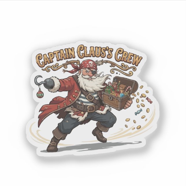 Captain Claus's Crew Christmas Pirate (Front)