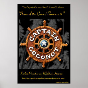Captain Coconut Band's Official "Gold" Cd Poster