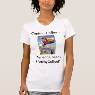 'Captain Coffee' Ladies t-shirt