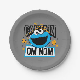 Captain Cookie Monster Paper Plate