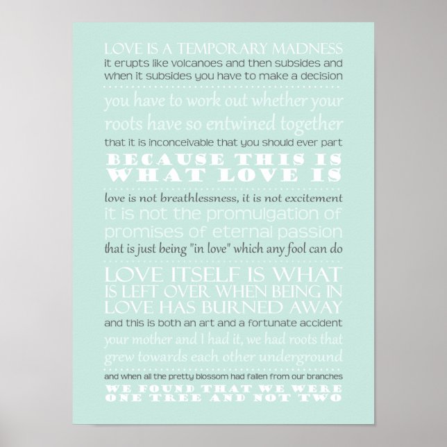 Captain Corelli's Mandolin Quote Poster (Front)