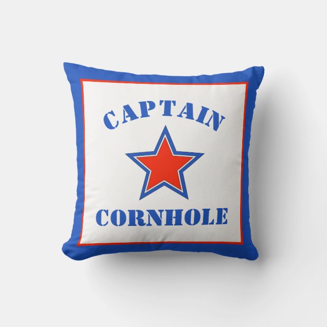 Captain Cornhole Cushion (Front)