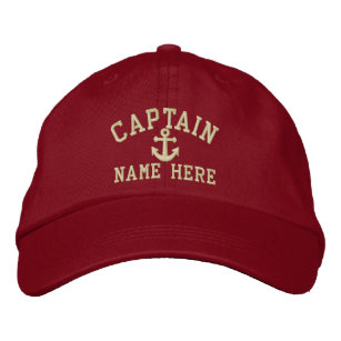 Captain - customisable embroidered hat