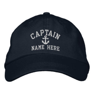 Captain - customisable embroidered hat