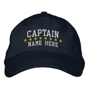Captain - customisable embroidered hat