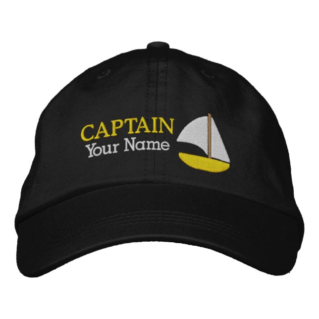 Captain - customizable embroidered hat (Front)