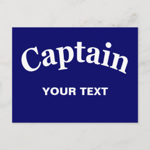 CAPTAIN - CUSTOMIZABLE POSTCARD